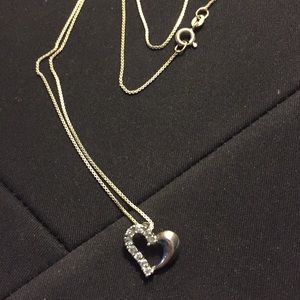 Silver Heart Pendant Necklace